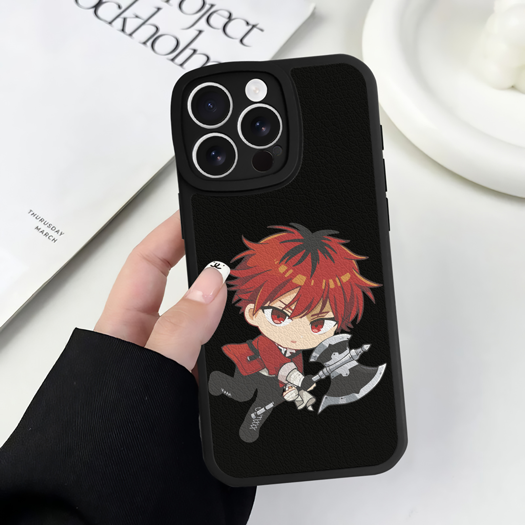 （画像用） 葬送のフリーレン Frieren 【iPhone 16シリーズ対応】シリコンスマホケース（レザー調） 材質：シリコン